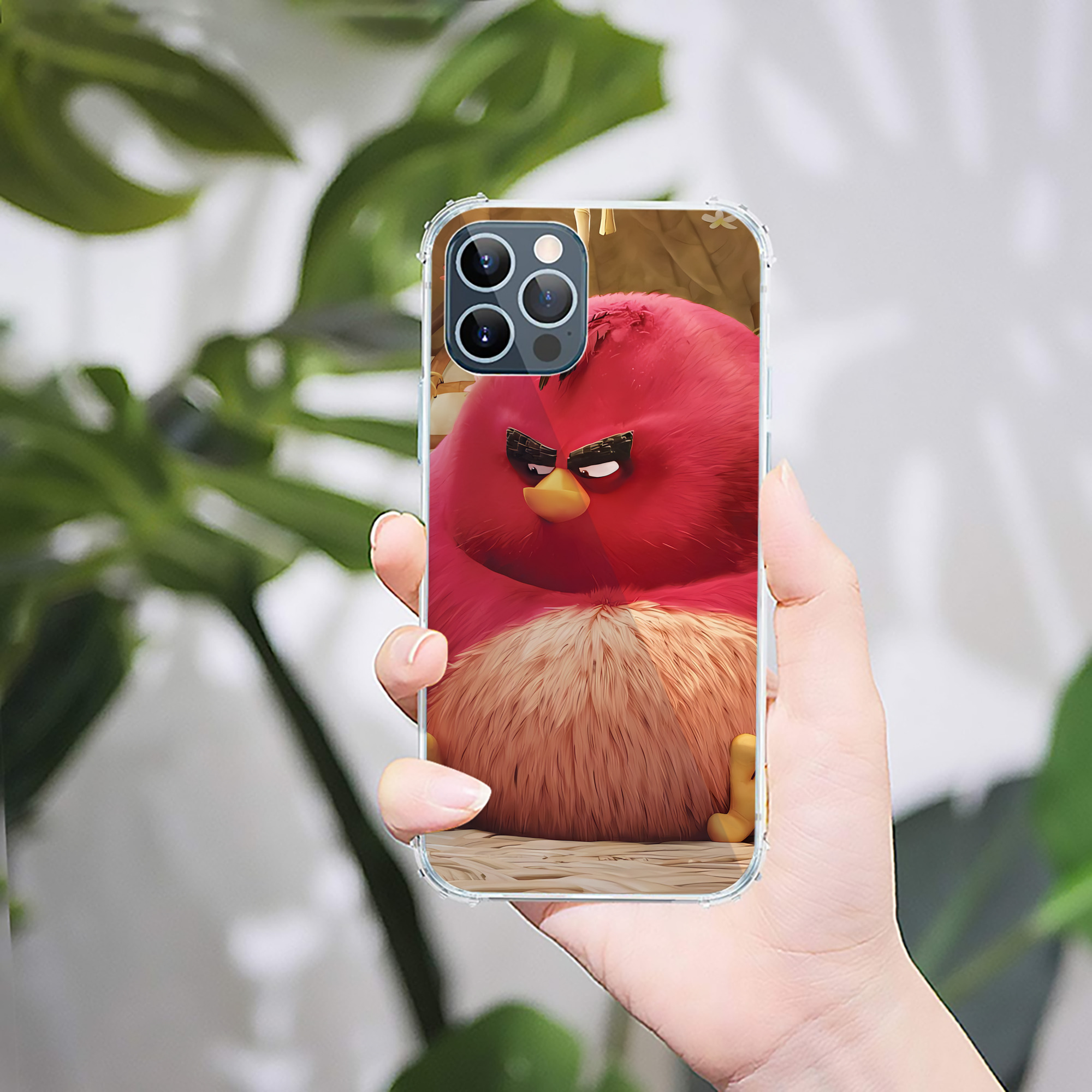 （画像用） Angry Birds アングリーバード 【iPhone 12シリーズ対応】透明スマホケース（クリアソフトケース）